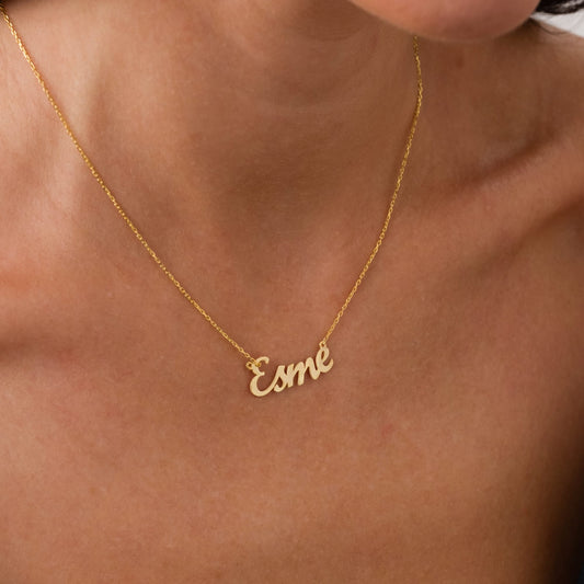 İsim Gümüş Kolye