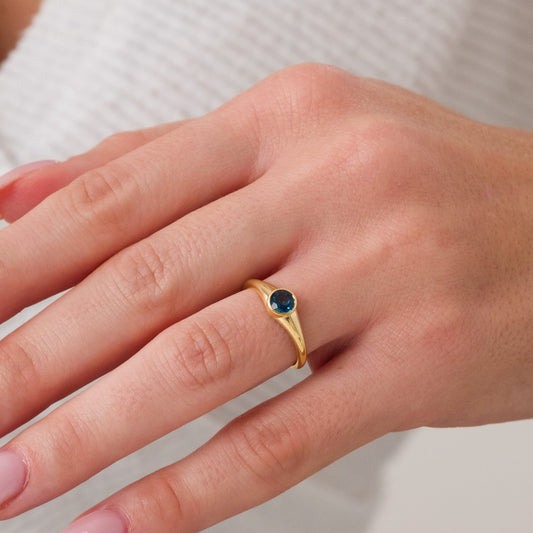 London Topaz Gümüş Yüzük