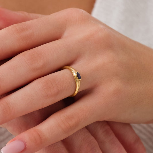 Sapphire Gümüş Yüzük