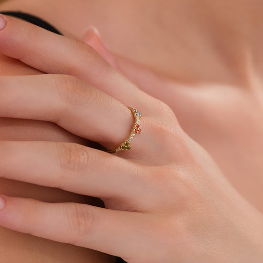 Colorful Gümüş Yüzük