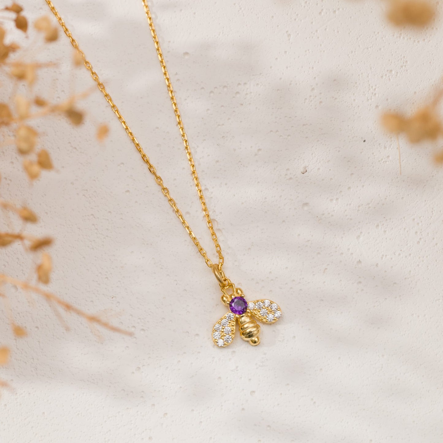 Amethyst Arı Kolye