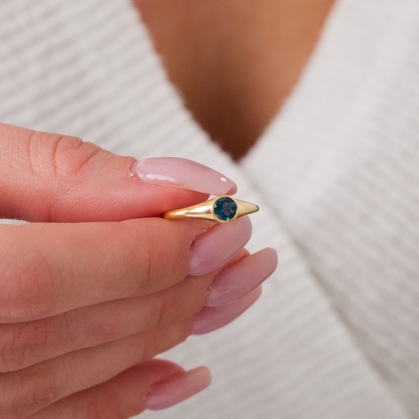 London Topaz Gümüş Yüzük