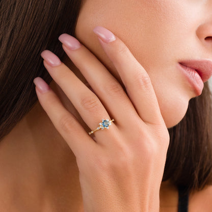 London Topaz Gümüş Yüzük