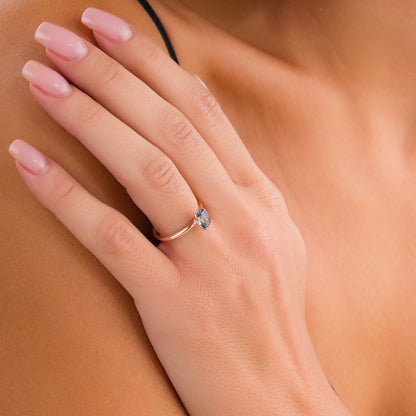 London Topaz Gümüş Yüzük