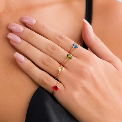 London Topaz Gümüş Yüzük